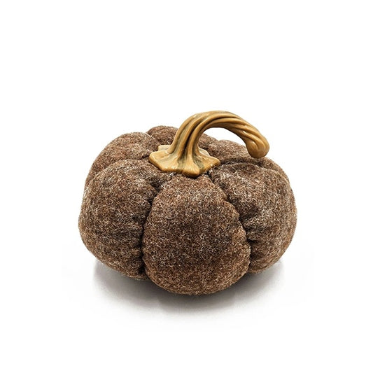 Set Of 3, 8.3x8.3x5.5 Brown Pumpkin, Pumpkin Ornament Decor For Holiday Harvest Festival Fall Festival  Thanksgiving